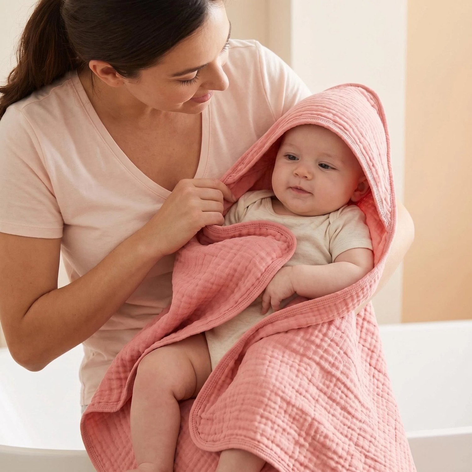 Gauze Bath & Hooded Towels