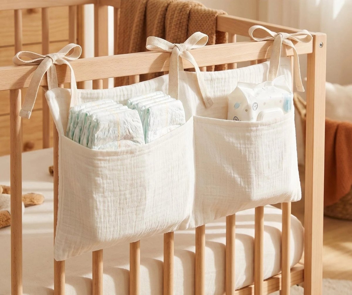 Muslin Crib Storage Organisers
